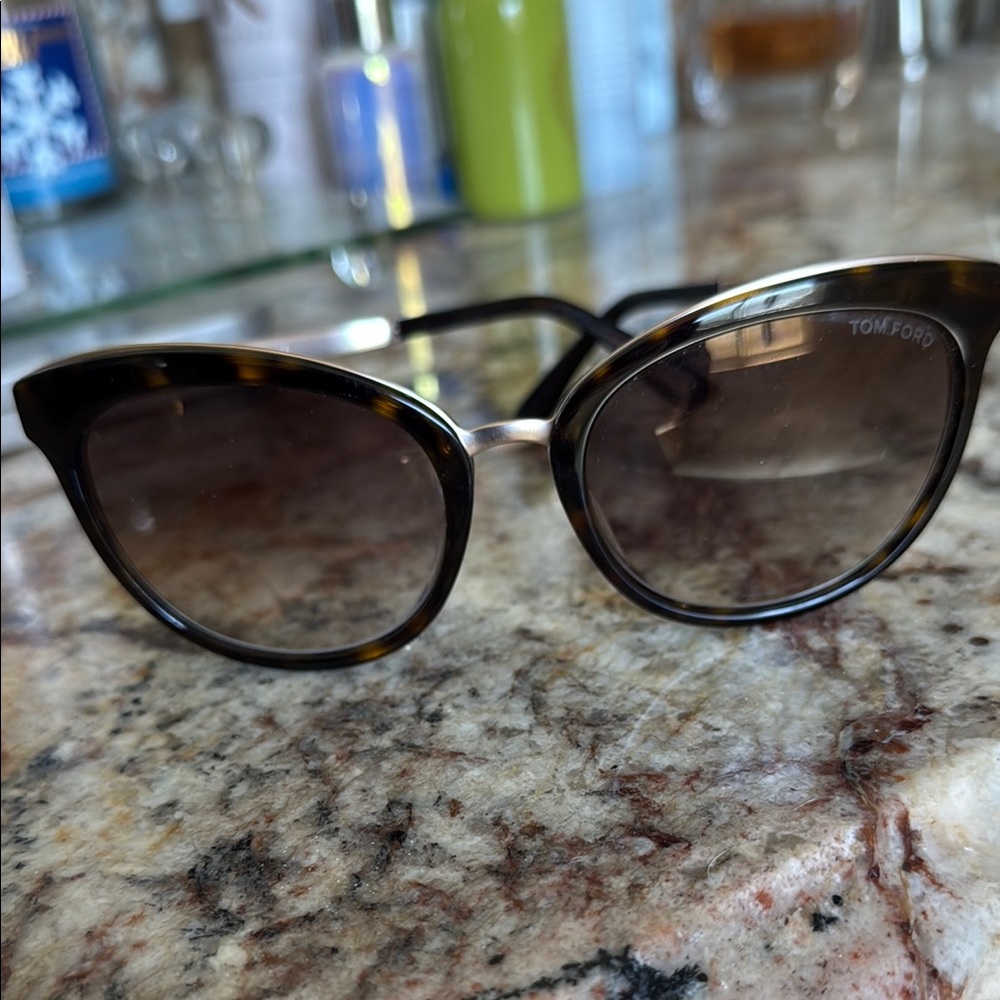 Tom Ford Brown Cat-Eye Sunglasses